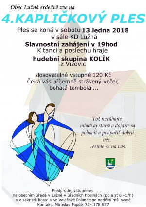 4. kapličkový ples - Lužná 13. 1. 2018 1