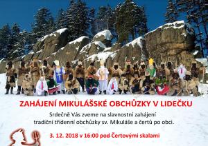 Zahájení mikulášské obchůzky v Lidečku 1