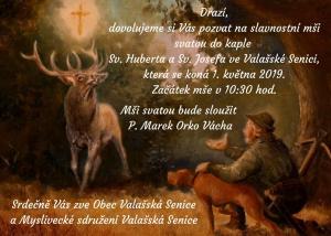 Slavnostní mše svatá - Kaple Sv. Huberta a Sv. Josefa ve Valašské Senici - 1. 5. 2019 1
