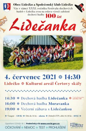 Festival dechových hudeb - 4. 7. 2021 Lidečko 1