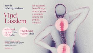 Beseda s chiropraktikem Vinci Lászlem - 23. 9. 2021 knihovna Horní Lideč 1
