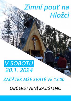 Zimní pouť na Hložci