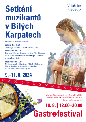 Setkání muzikantů v Bílých Karpatech - 9. - 11. 8. 2024 Valašské Klobouky 1
