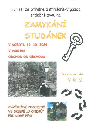 Plakát - Zamykání studánek ve Střelné