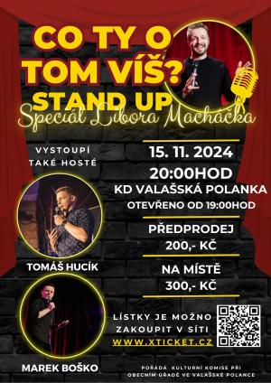 Co ty o tom víš? STAND UP -15. 11. 2024 Valašská Polanka 1