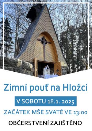 Plakátek -  zimní pouť na Hložci