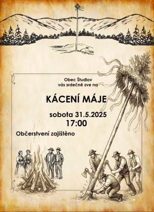 Kácení máje - 31. 5. 2025 Študlov 1