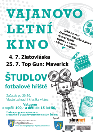 Vajanovo letní kino:Zlatovláska - 4. 7. 2025 Študlov 1